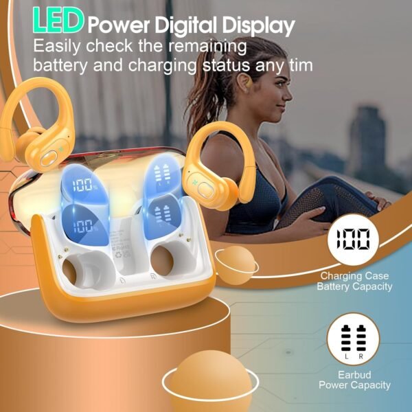 2025 Stereo Deep Bass Over-Ear Headphones with Ear Hook Bluetooth Headphones - Image 33