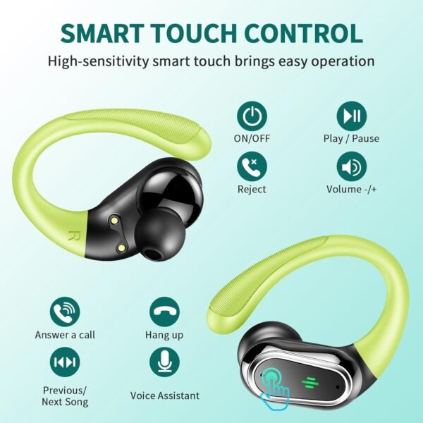 2025 Bluetooth 5.4, Bluetooth sports earphones with ENC noise cancelling microphone - Image 28