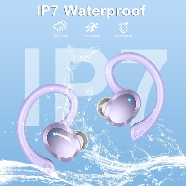 Bluetooth 5.4 Pure Bass Wireless Earphones with Earhook - Image 13
