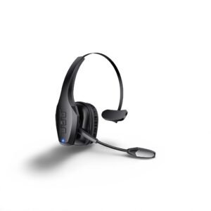 Trucker Bluetooth Headset, Wireless Headset with Mic, Bluetooth Headsets with Dual Noise Cancelling Microphone & Mute Button, 55Hrs Working Time PC Headsets for Cell Phones, Computer, Truck Driver